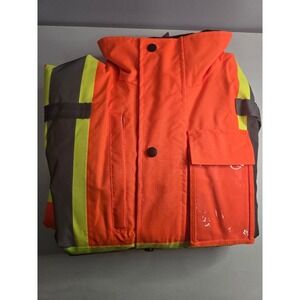 Hi VIS Size MEDIUM Jacket JK Safety Type R Class 3 Quilted Bomber Coat